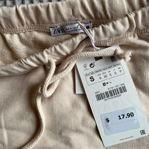 Zara join life mini skirt in a blush pink color